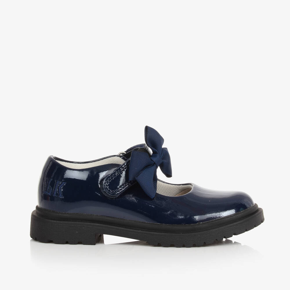 Lelli Kelly-Girls Blue Patent Leather Bar Shoes | Childrensalon