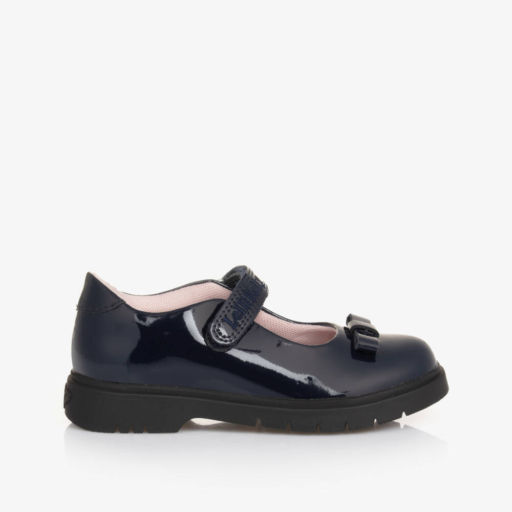 Lelli Kelly-Girls Blue Patent Leather Bow Shoes | Childrensalon