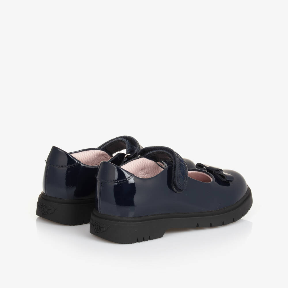 Lelli Kelly-Girls Blue Patent Leather Bow Shoes | Childrensalon