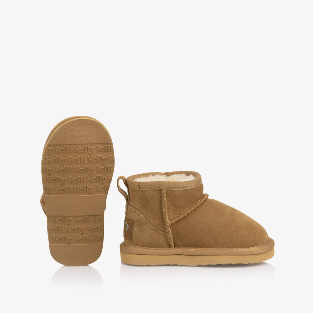 Lelli Kelly-Замшевые сапоги коричневые с меховой подкладкой для девочек | Childrensalon