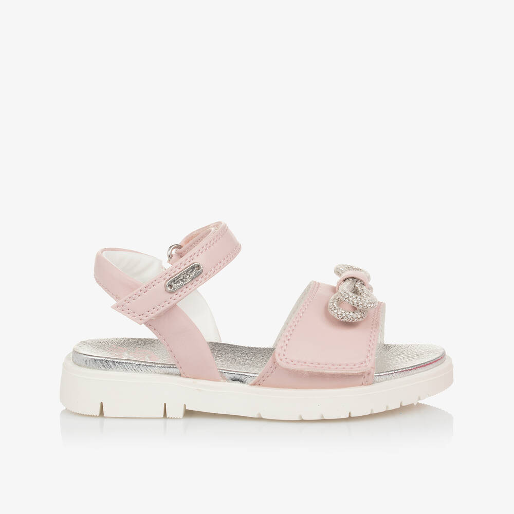 Lelli Kelly-Girls Pink Faux Leather Bow Sandals | Childrensalon
