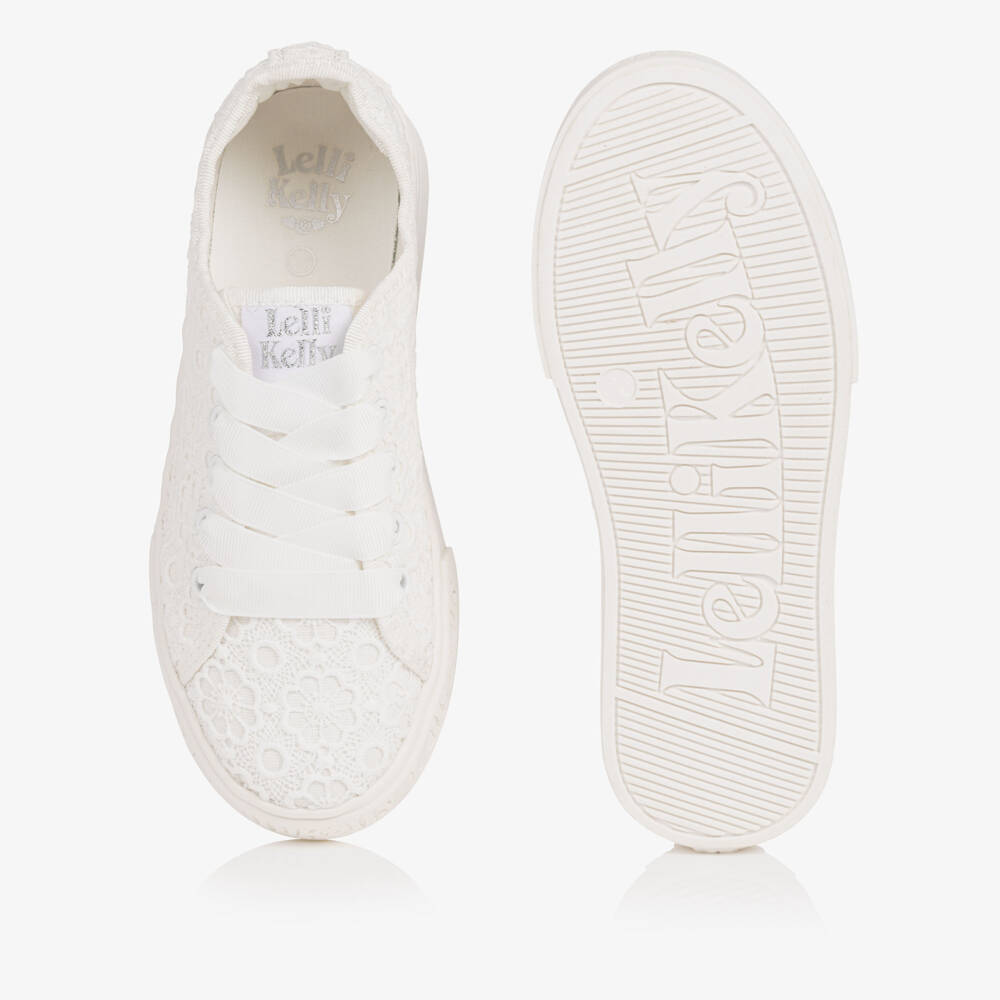 Lelli Kelly-حذاء رياضي كانفاس لون أبيض للبنات | Childrensalon