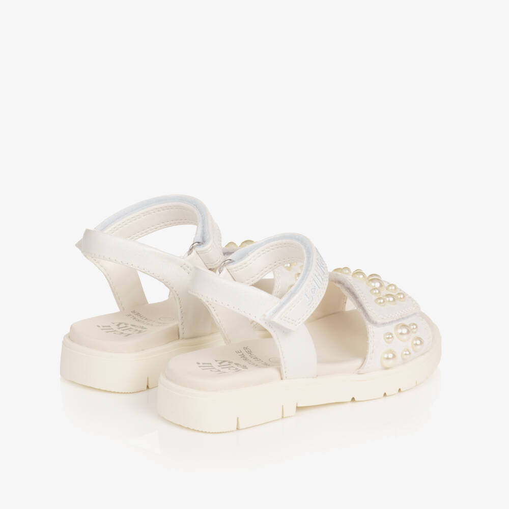 Lelli Kelly-صندل مزين بلآلئ لون أبيض للبنات | Childrensalon