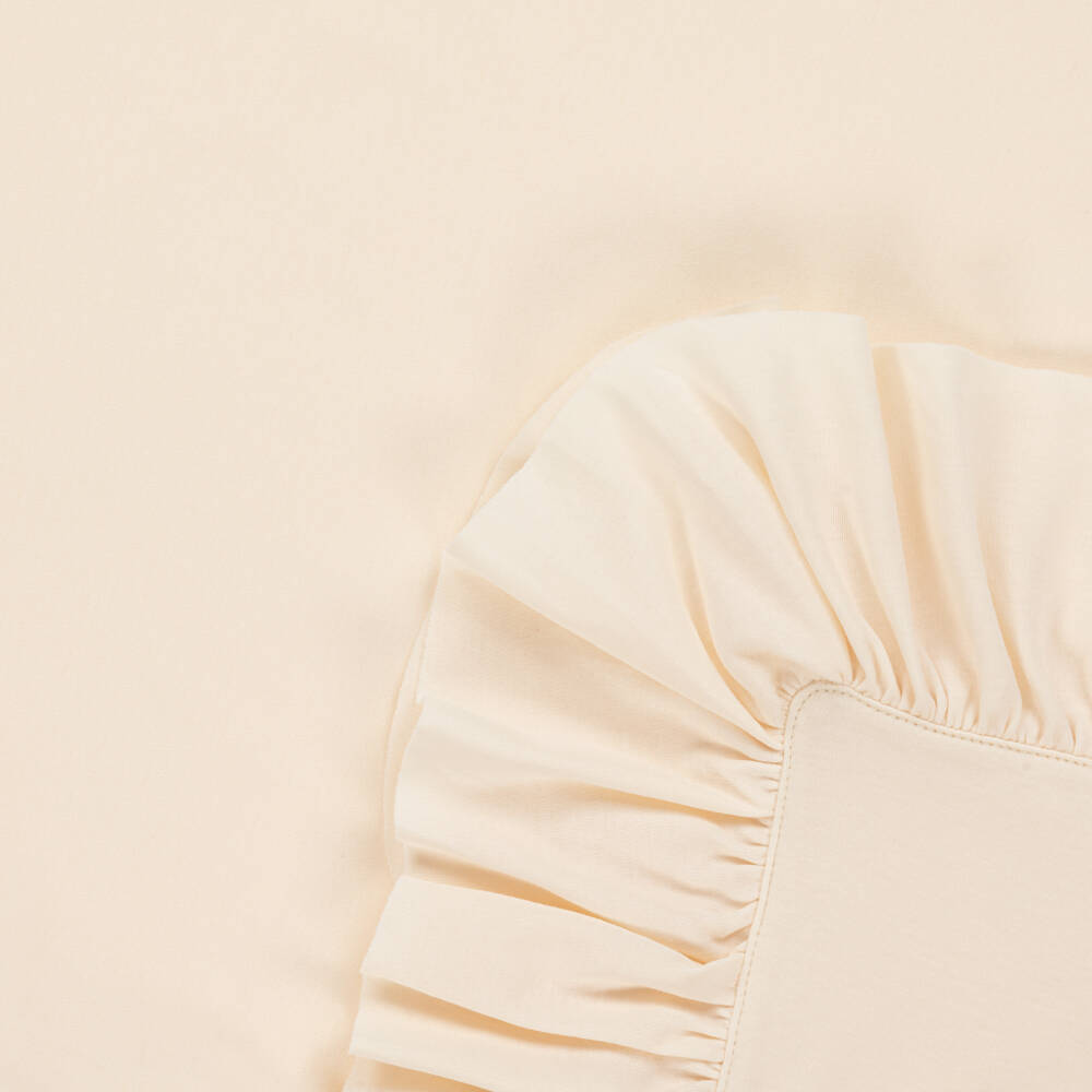 Lemon Loves Layette-Baby Girls Ivory Cotton Blanket (90cm) | Childrensalon