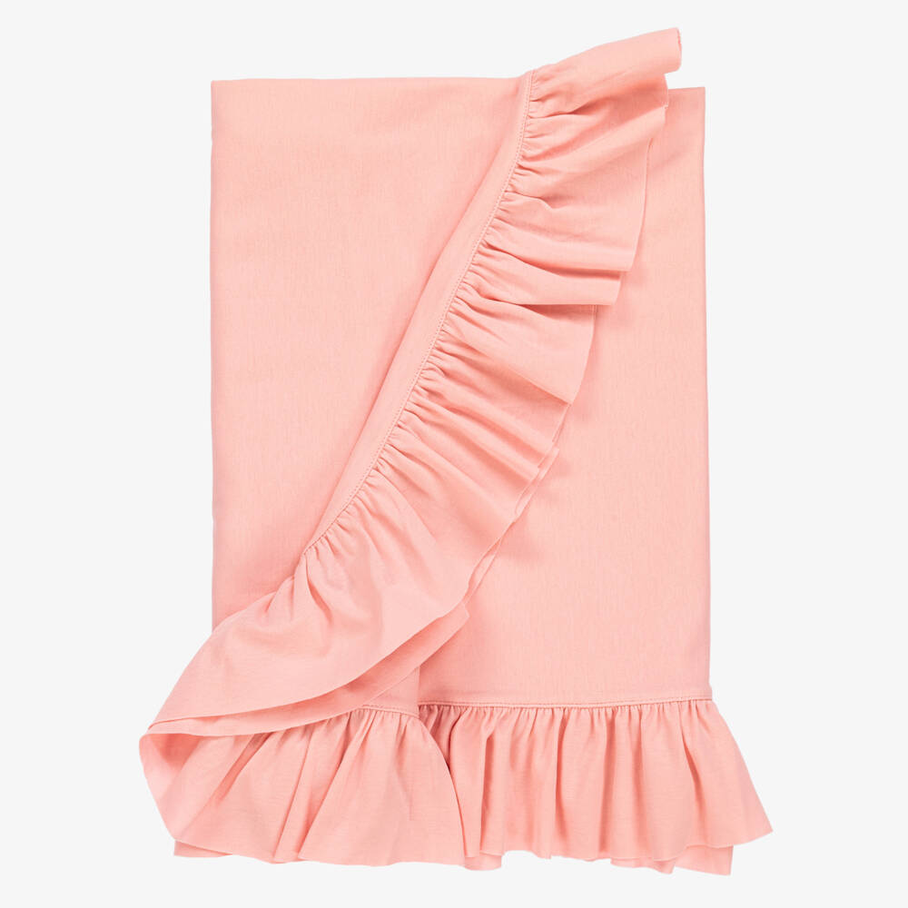 Lemon Loves Layette-Baby Girls Pink Cotton Blanket (90cm) | Childrensalon
