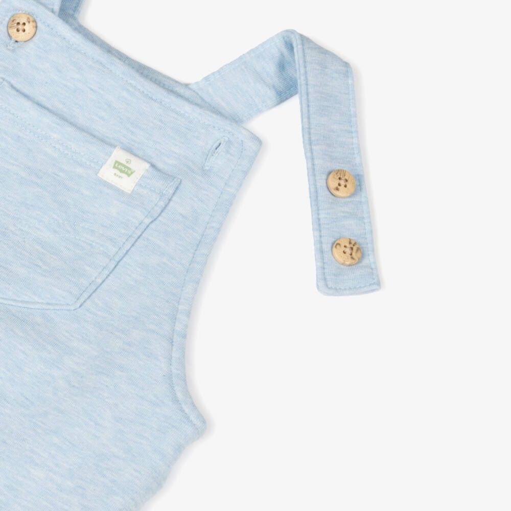Levi's-Baby Boys Blue Cotton Dungarees | Childrensalon