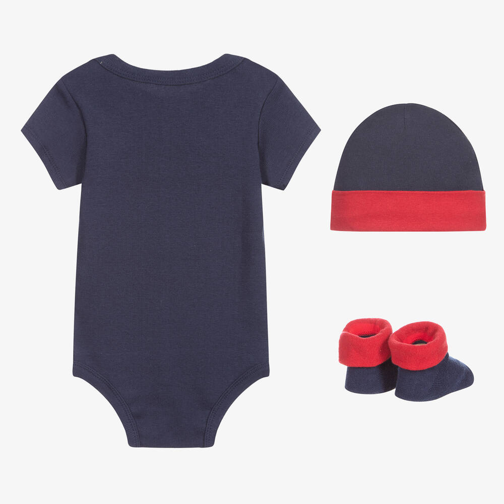 Levi's-Baby Boys Navy Blue Bodyvest Gift Set | Childrensalon