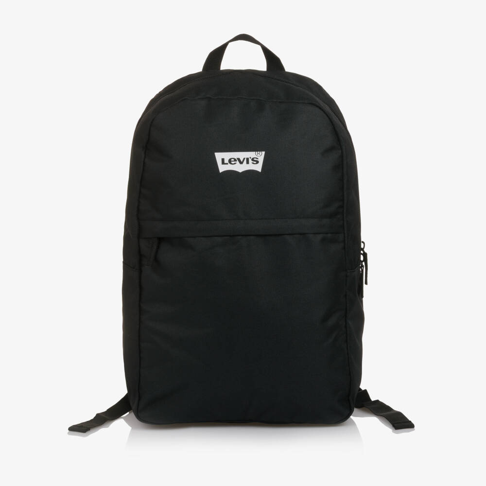 Levi's-حقيبة ظهر سوداء بشعار باتوينج كانفاس لون أسود للأولاد (46 سم) | Childrensalon