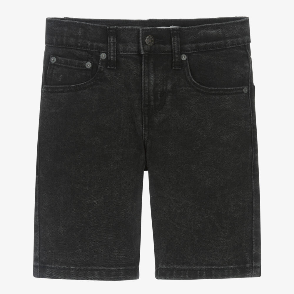 Levi's-Boys Black 511 Slim Denim Shorts | Childrensalon