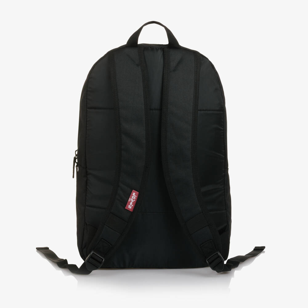 Levi's-Boys Black Canvas Batwing Logo Backpack (46cm) | Childrensalon