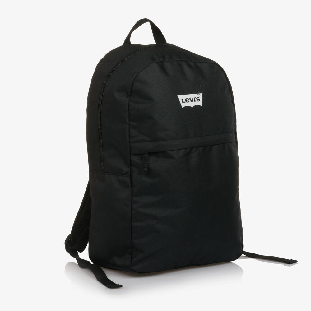Levi's-Boys Black Canvas Batwing Logo Backpack (46cm) | Childrensalon