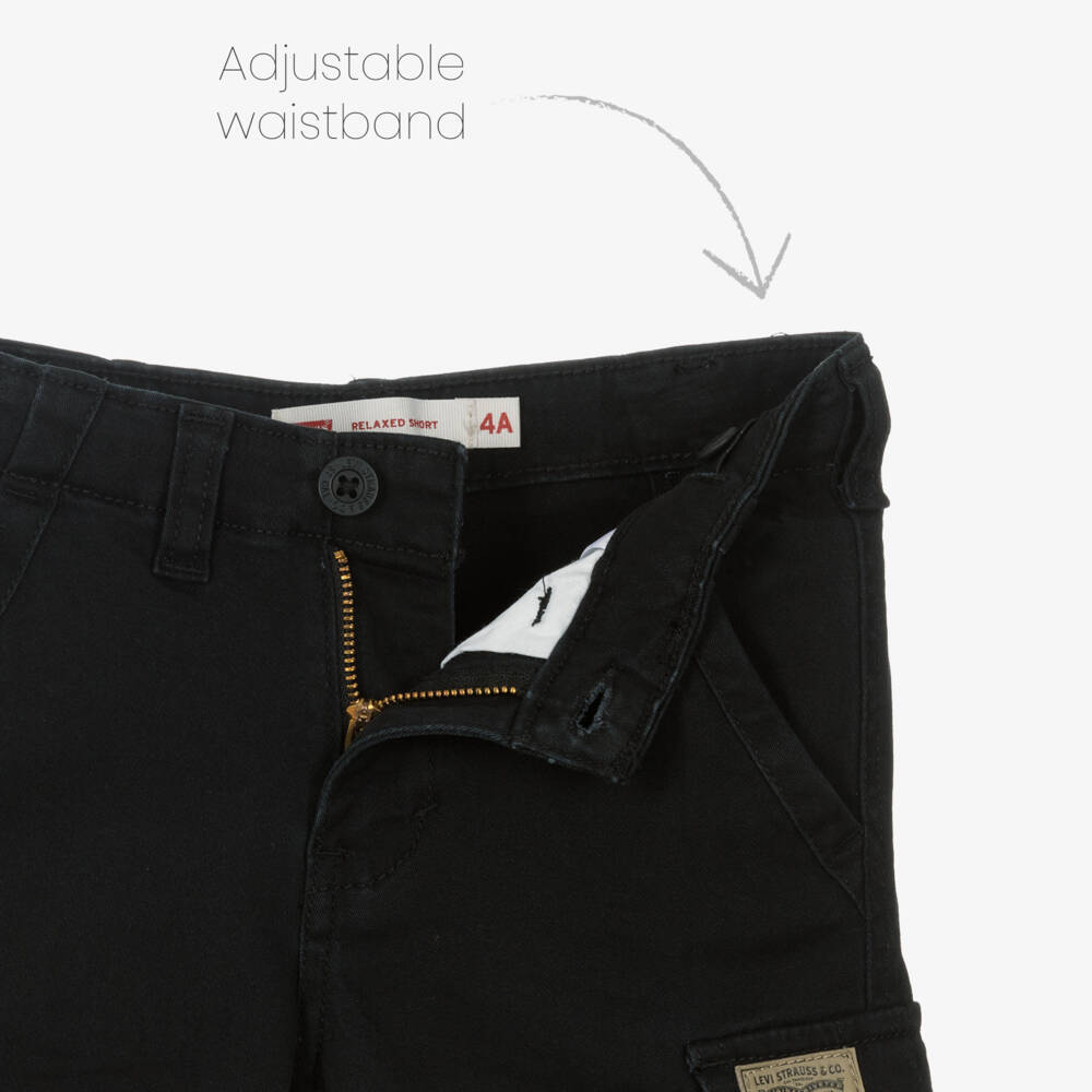 Levi's-Чёрные хлопковые шорты карго для мальчиков | Childrensalon