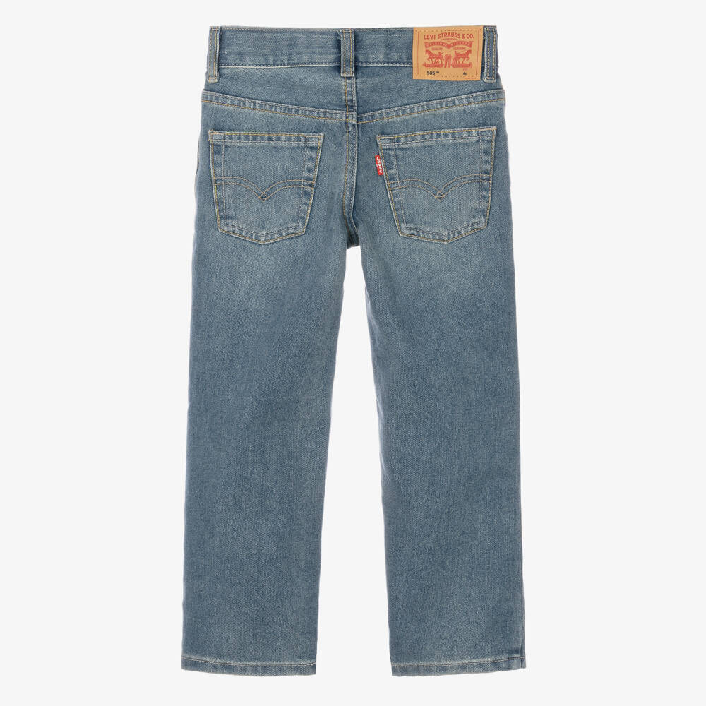 Levi's-Boys Blue 505 Regular Fit Jeans | Childrensalon