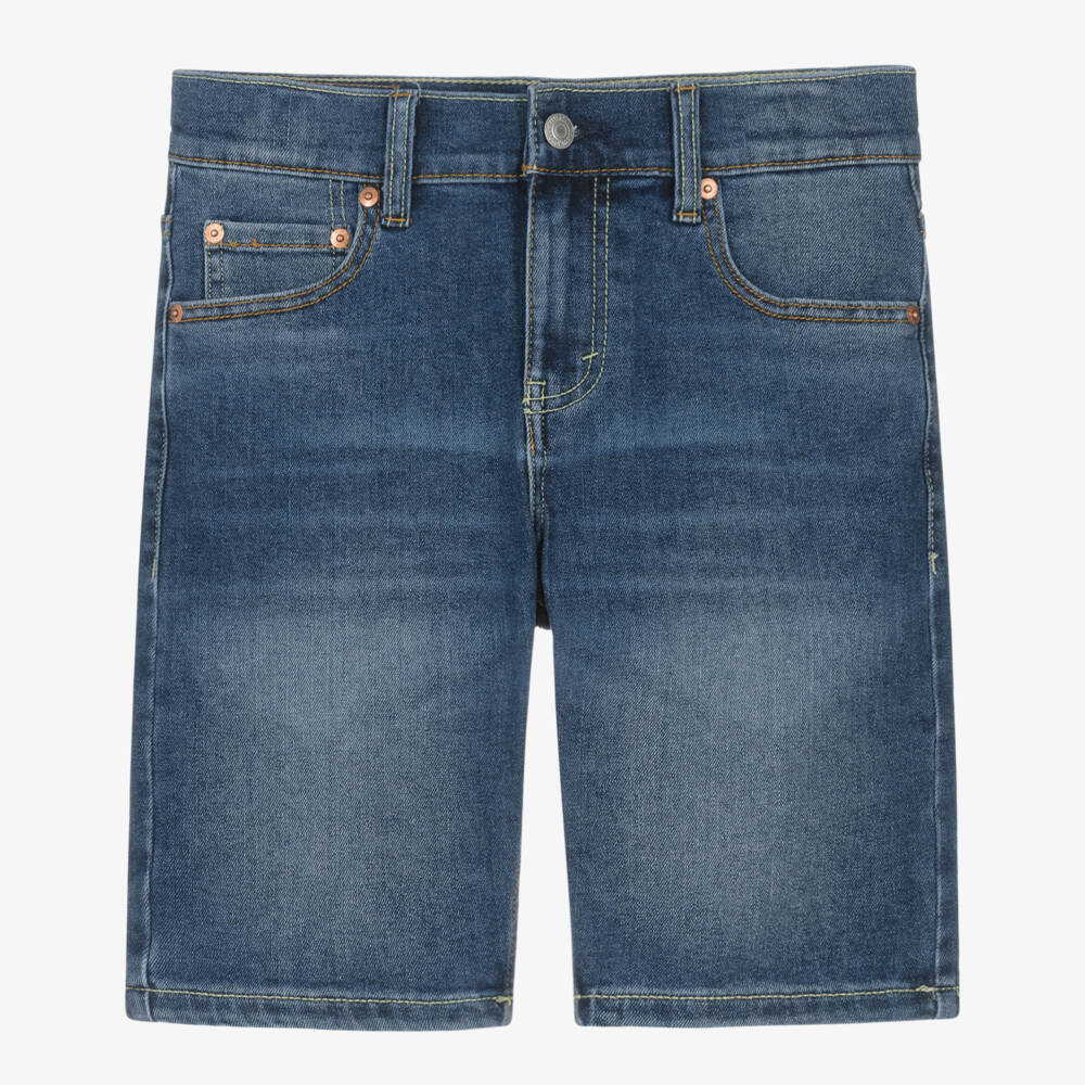 Levi's- Джинсовые шорты слимы 511 синие для мальчиков | Childrensalon