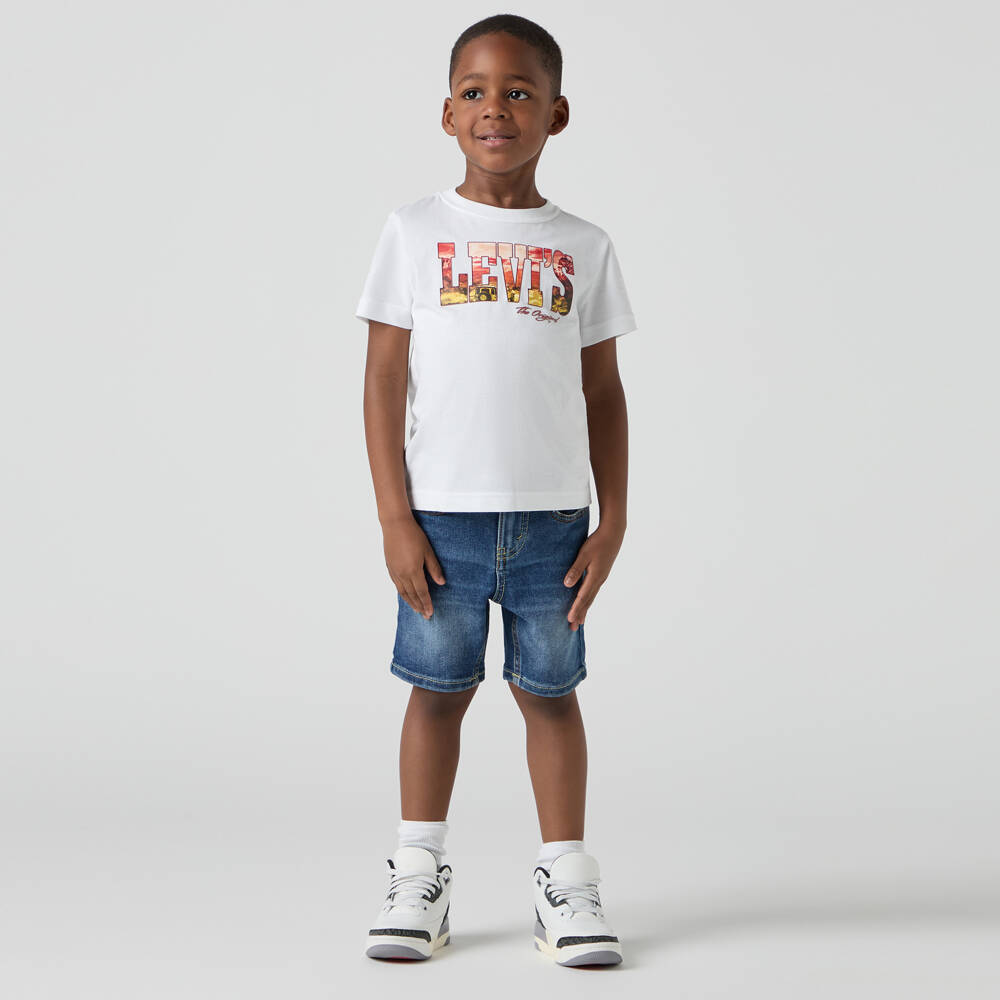 Levi's-Boys Blue 511 Slim Denim Shorts | Childrensalon