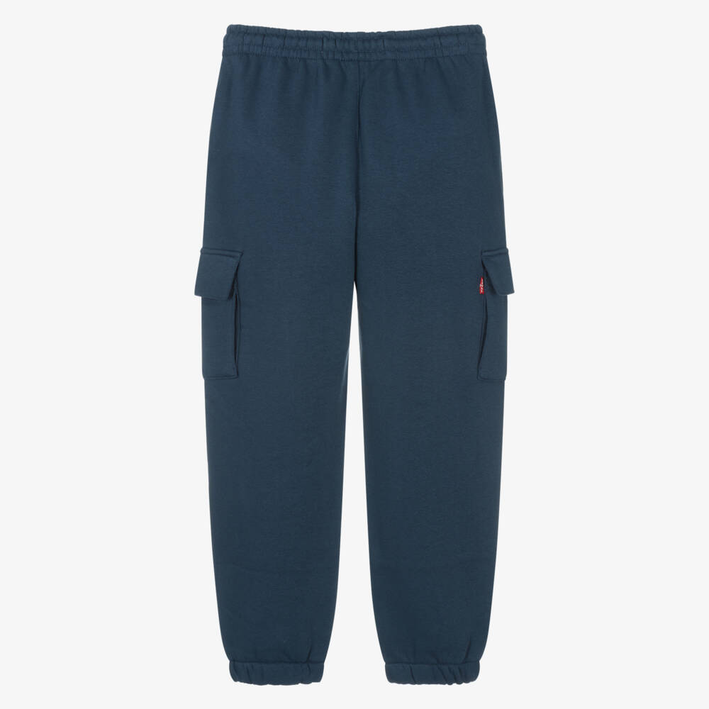 Levi's-Boys Blue Baggy Joggers with Cargo Pockets | Childrensalon