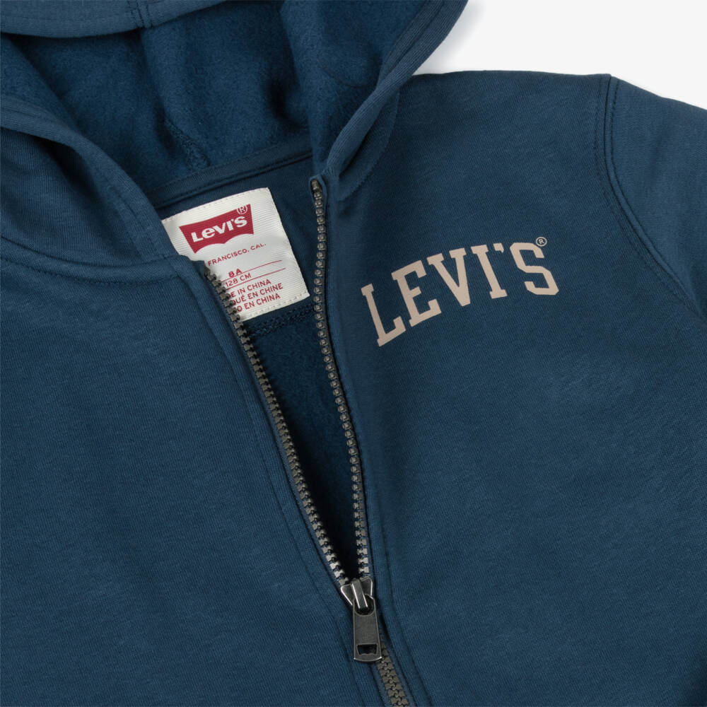Levi's-Топ синий хлопковый на молнии для мальчиков | Childrensalon