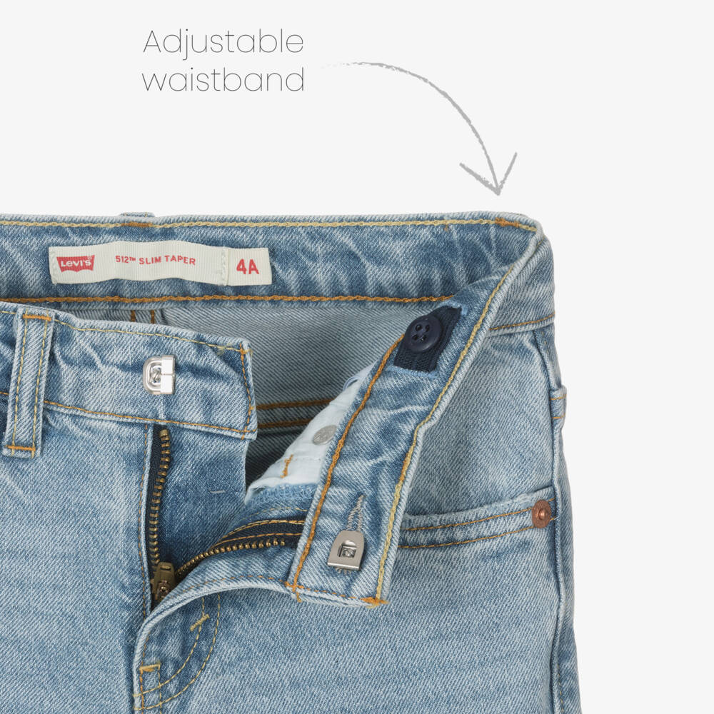 Levi's-بنطلون جينز 512 دنيم لون أزرق للأولاد | Childrensalon