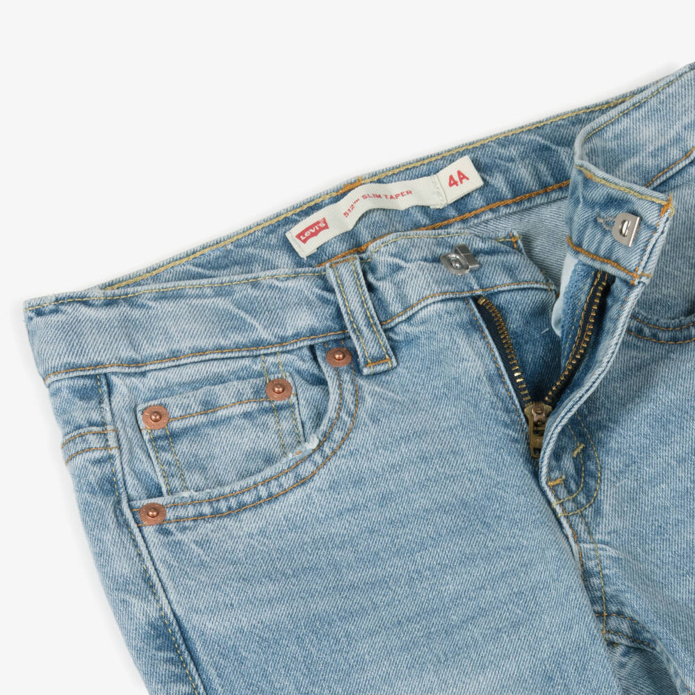 Levi's-بنطلون جينز 512 دنيم لون أزرق للأولاد | Childrensalon