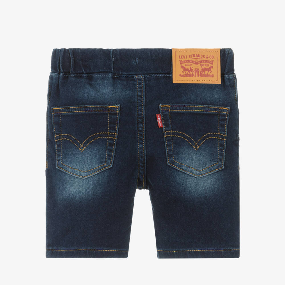 Levi's-Boys Blue Denim Skinny Fit Shorts | Childrensalon