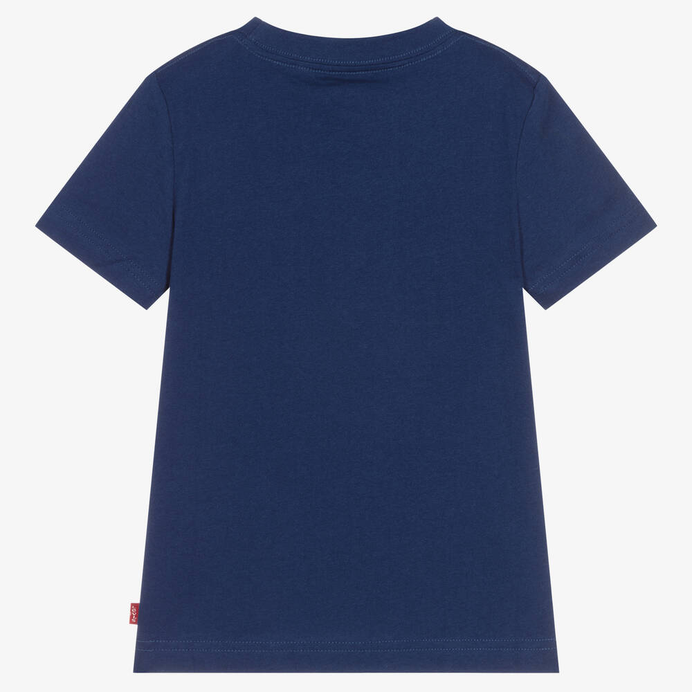 Levi's-Синяя хлопковая футболка | Childrensalon