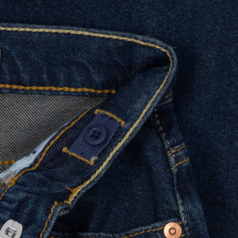 Levi's-Boys Blue Washed 555 Relaxed Straight Jeans | Childrensalon