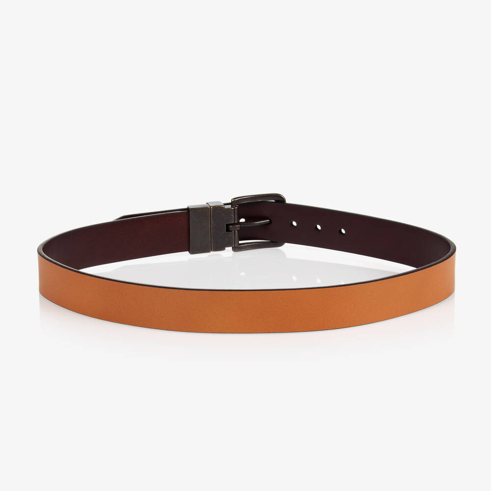 Levi's-Boys Brown Reversible Leather Belt | Childrensalon