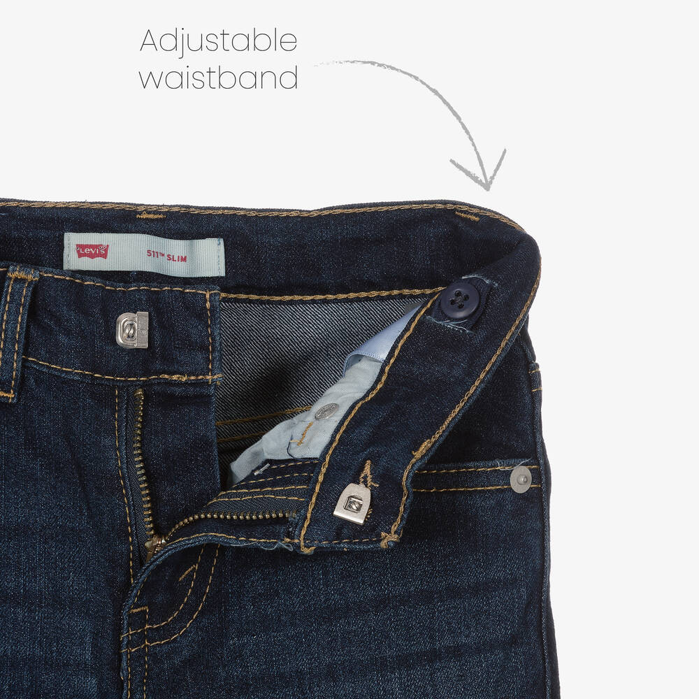 Levi's-Синие зауженные джинсы 511 для мальчиков | Childrensalon