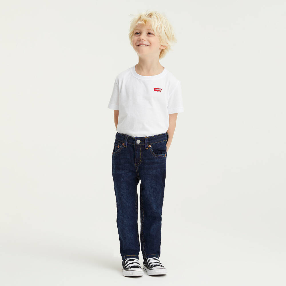 Levi's-Boys Dark Blue 512 Slim Fir Denim Jeans | Childrensalon