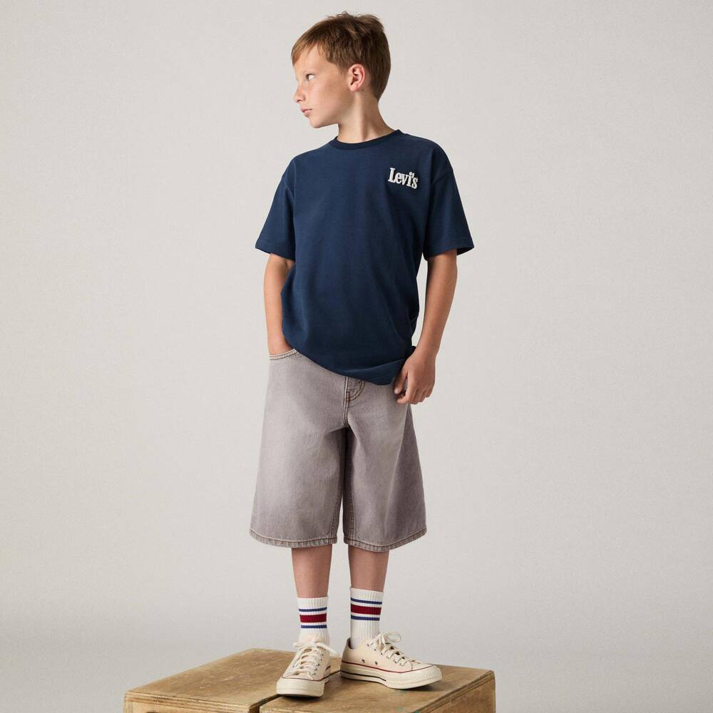 Levi's-Boys Grey Denim Skate Shorts | Childrensalon