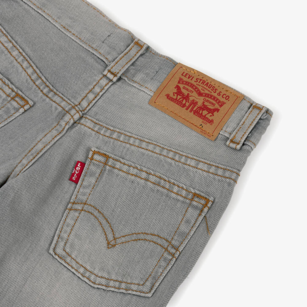Levi's-Boys Grey Denim Skate Shorts | Childrensalon