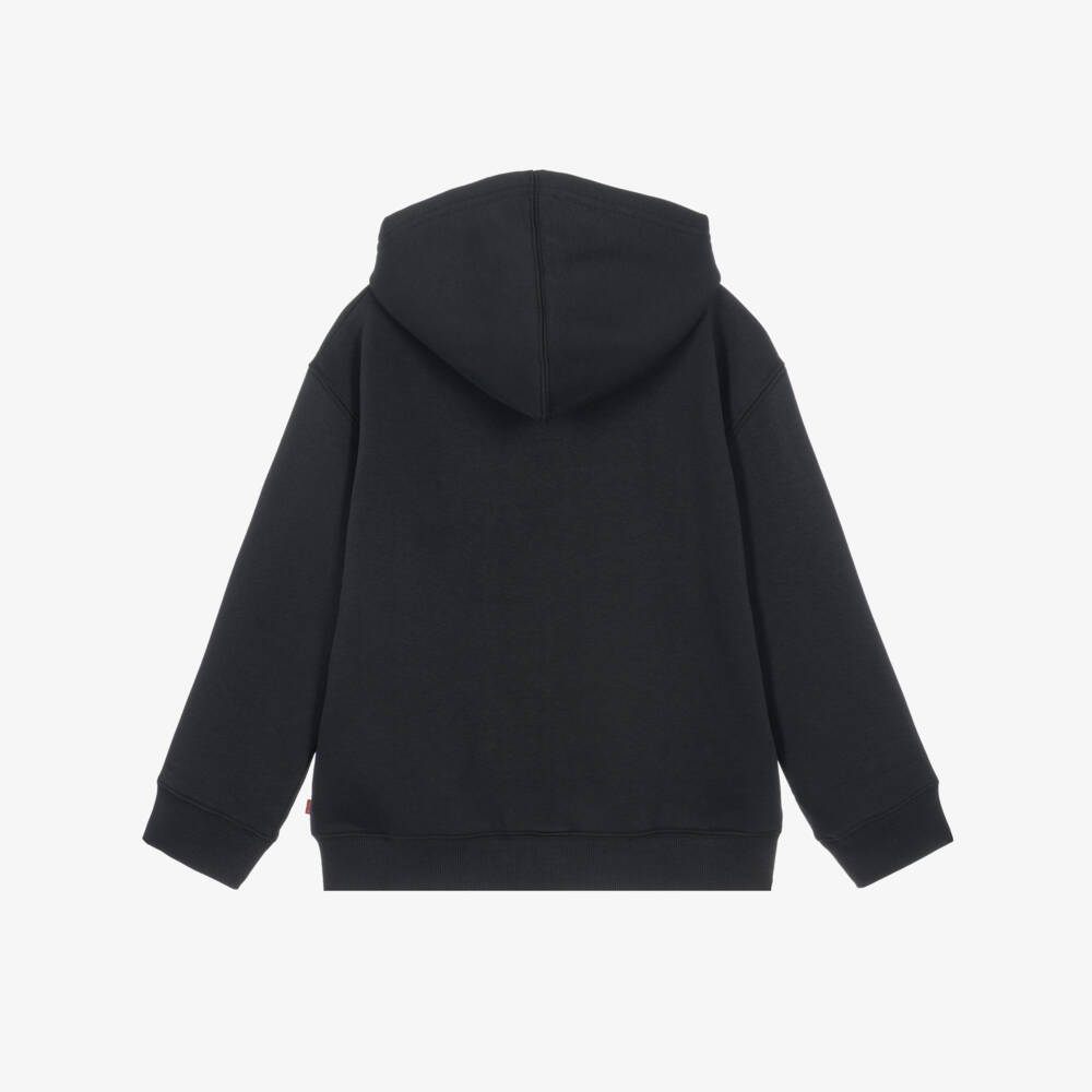 Levi's-Boys Jersey Zip-Up Hoodie in Black | Childrensalon