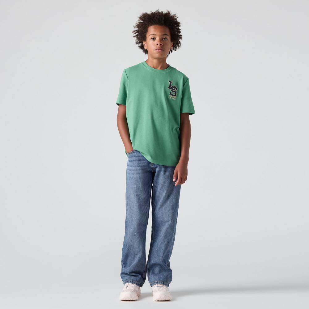 Levi's-Boys Mid-Blue 555 Relaxed Straight Jeans | Childrensalon