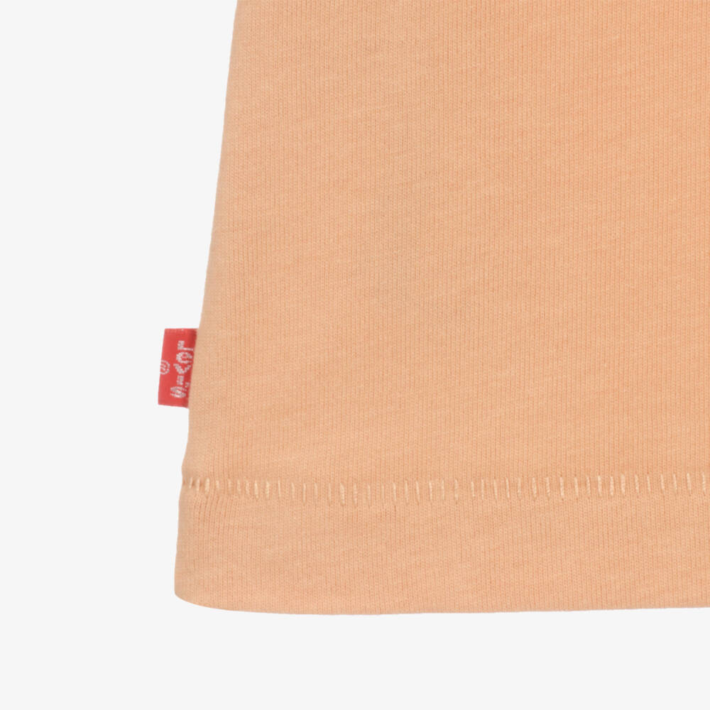 Levi's-Boys Orange T-Shirt with Embroidered Logo | Childrensalon
