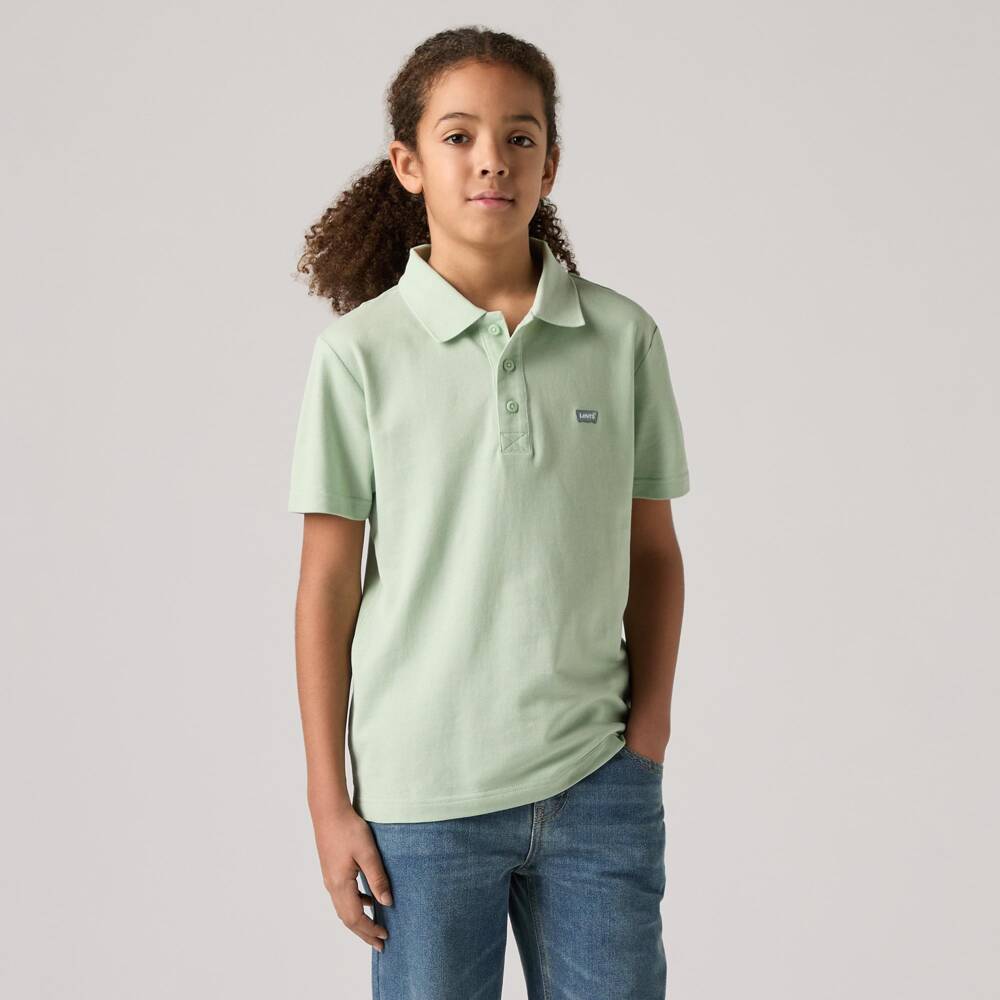 Levi's-Рубашка поло зеленая из хлопкового пике для мальчиков | Childrensalon