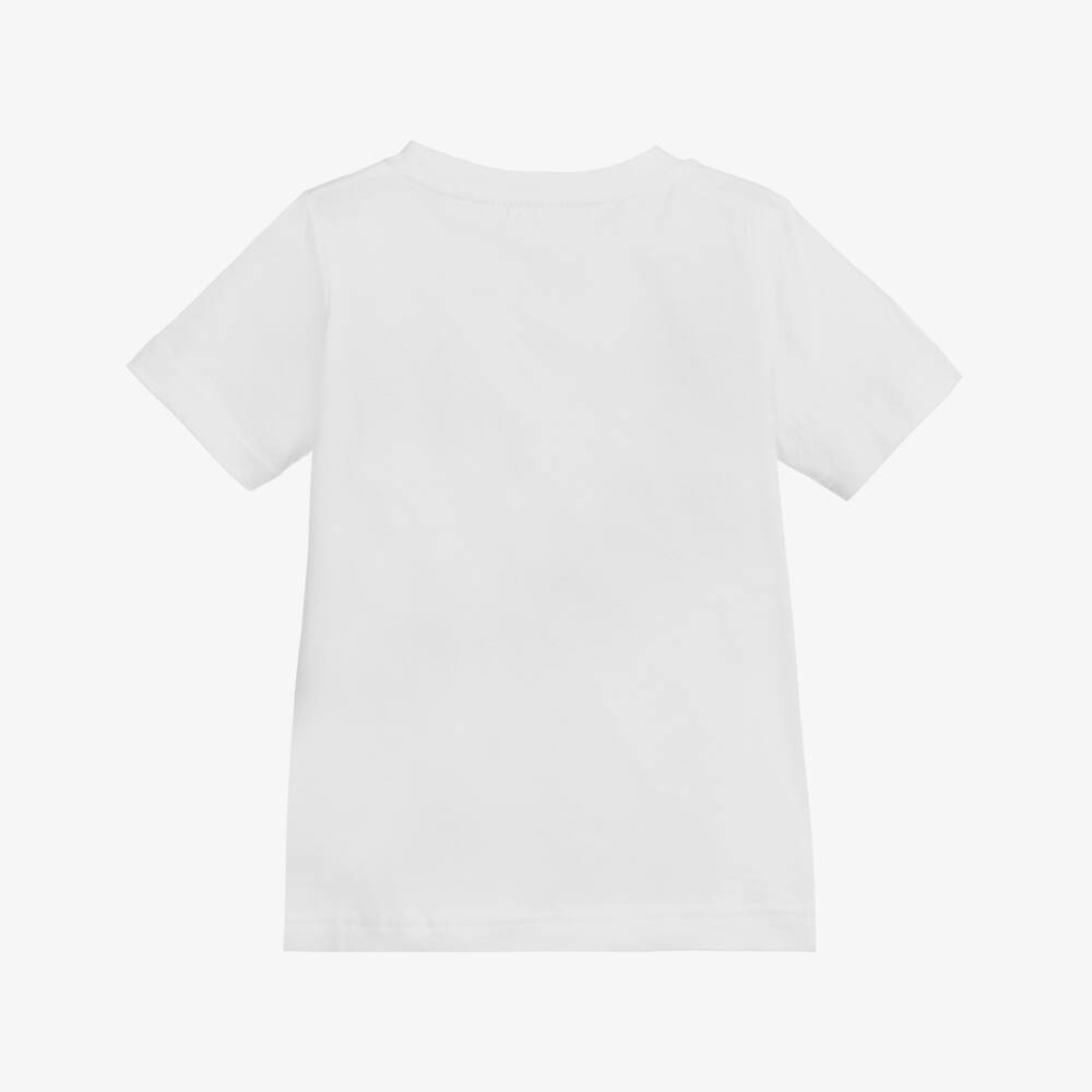 Levi's-Белая хлопковая футболка с логотипом для мальчиков | Childrensalon
