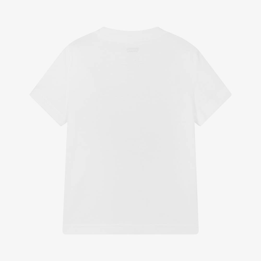 Levi's-Boys White Cotton Pocket T-Shirt | Childrensalon