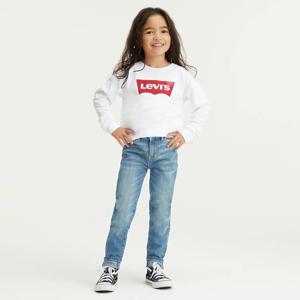 Levi's-Girls Blue 710 Super Skinny Jeans | Childrensalon