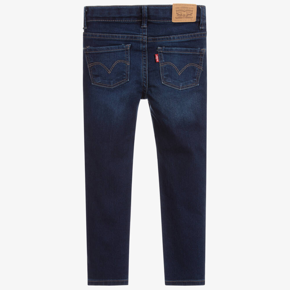 Levi's-جينز دنيم 710 سكيني فيت لون أزرق داكن للبنات | Childrensalon