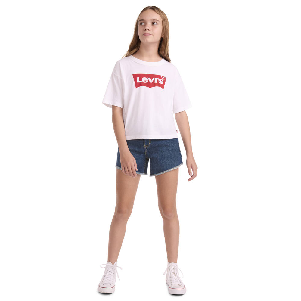 Levi's-Шорты синие джинсовые А-силуэта для девочек | Childrensalon