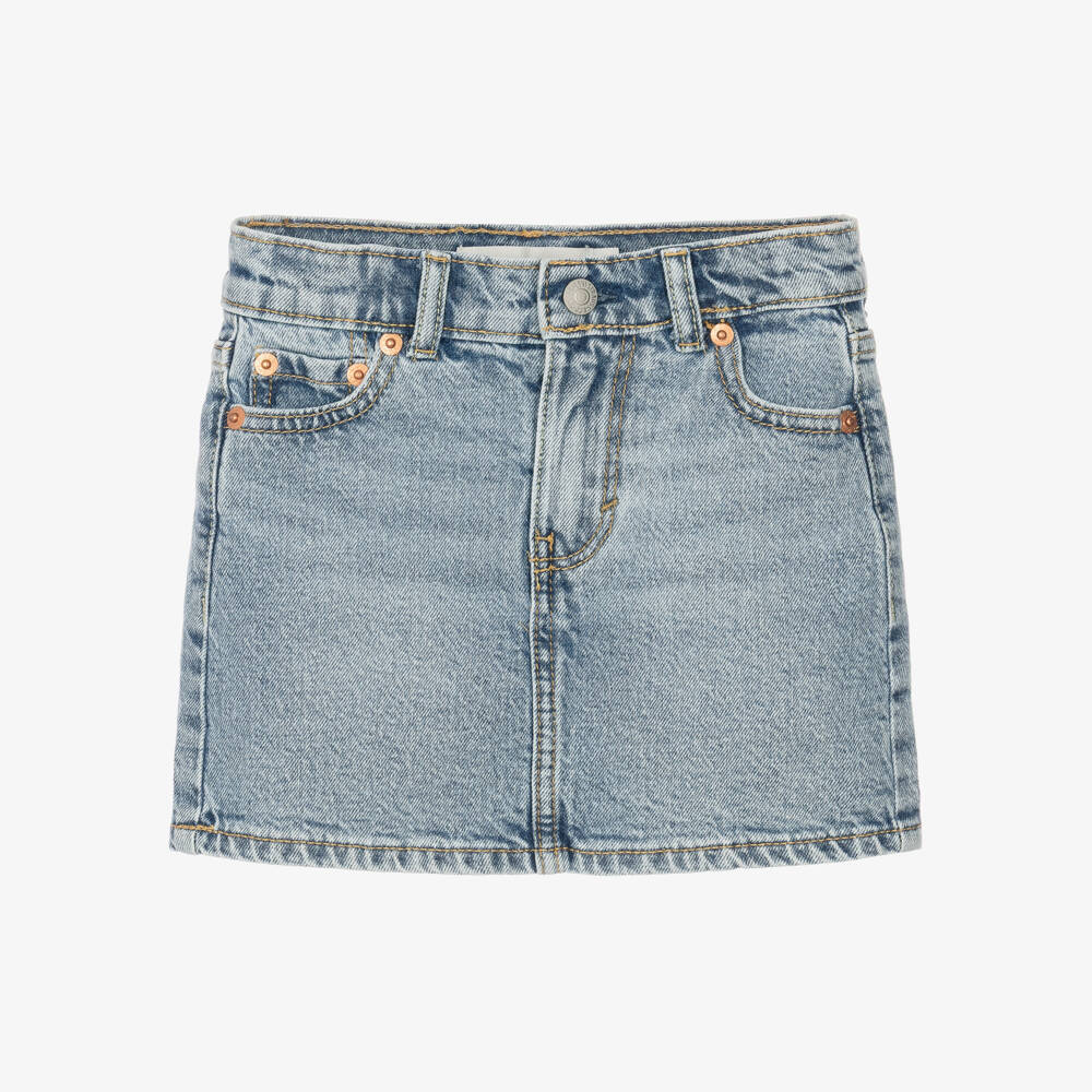 Levi's-Girls Blue Denim Icon Skirt | Childrensalon