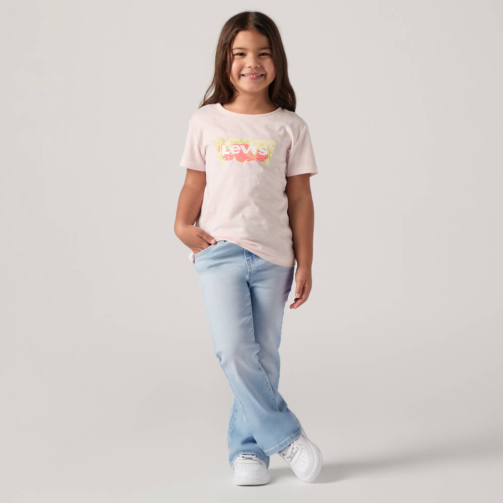 Levi's-Girls Light Blue 726 Flared Denim Jeans | Childrensalon