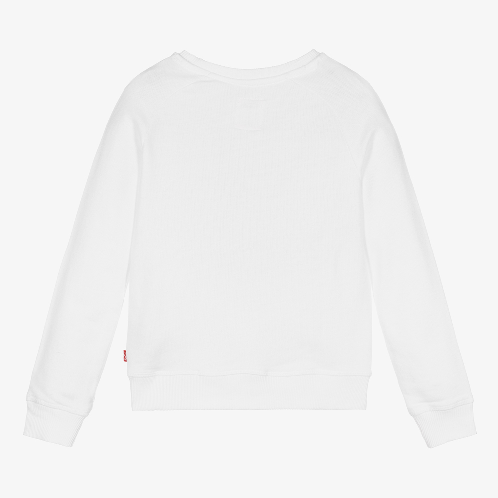 Levi's-Белая толстовка для девочек | Childrensalon