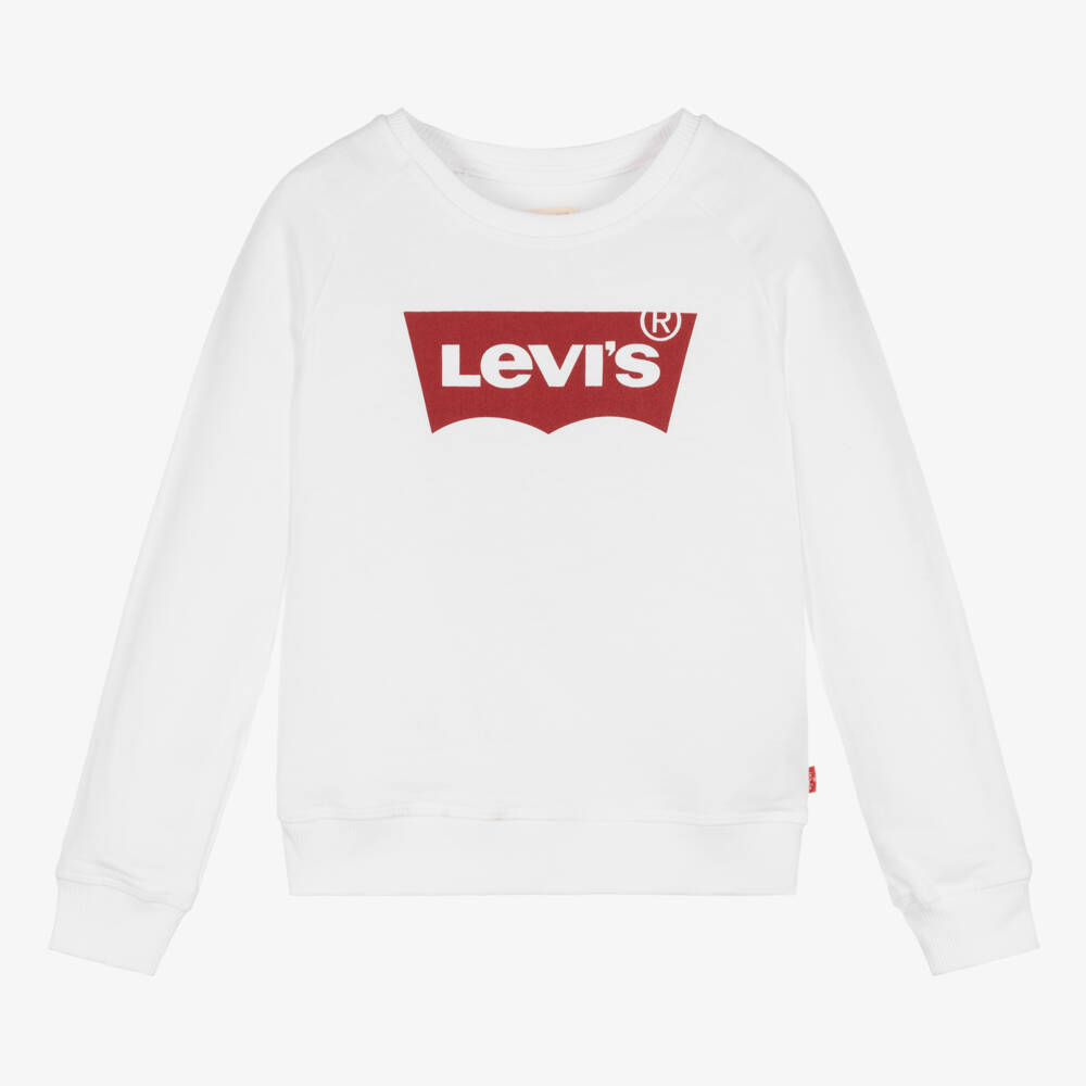 Levi's-Белая толстовка для девочек | Childrensalon