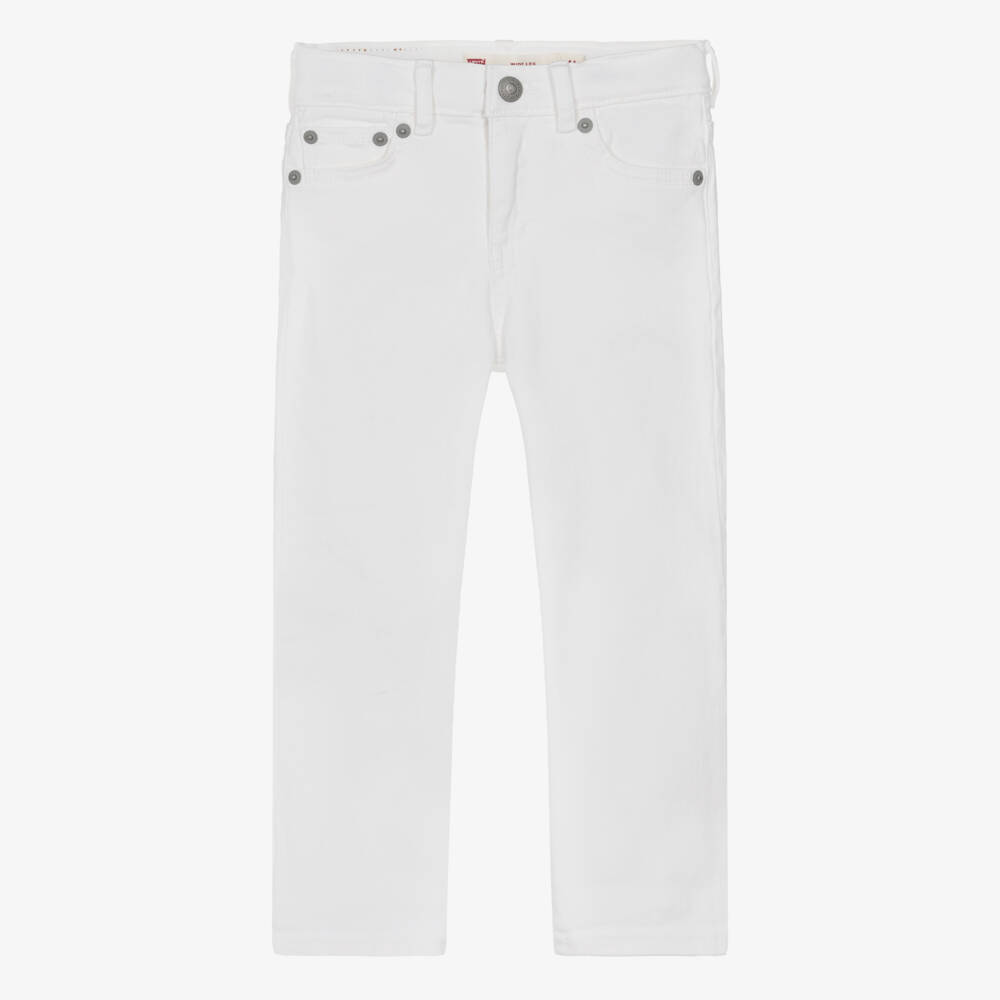Levi's-Girls White Wide-Leg Denim Jeans | Childrensalon