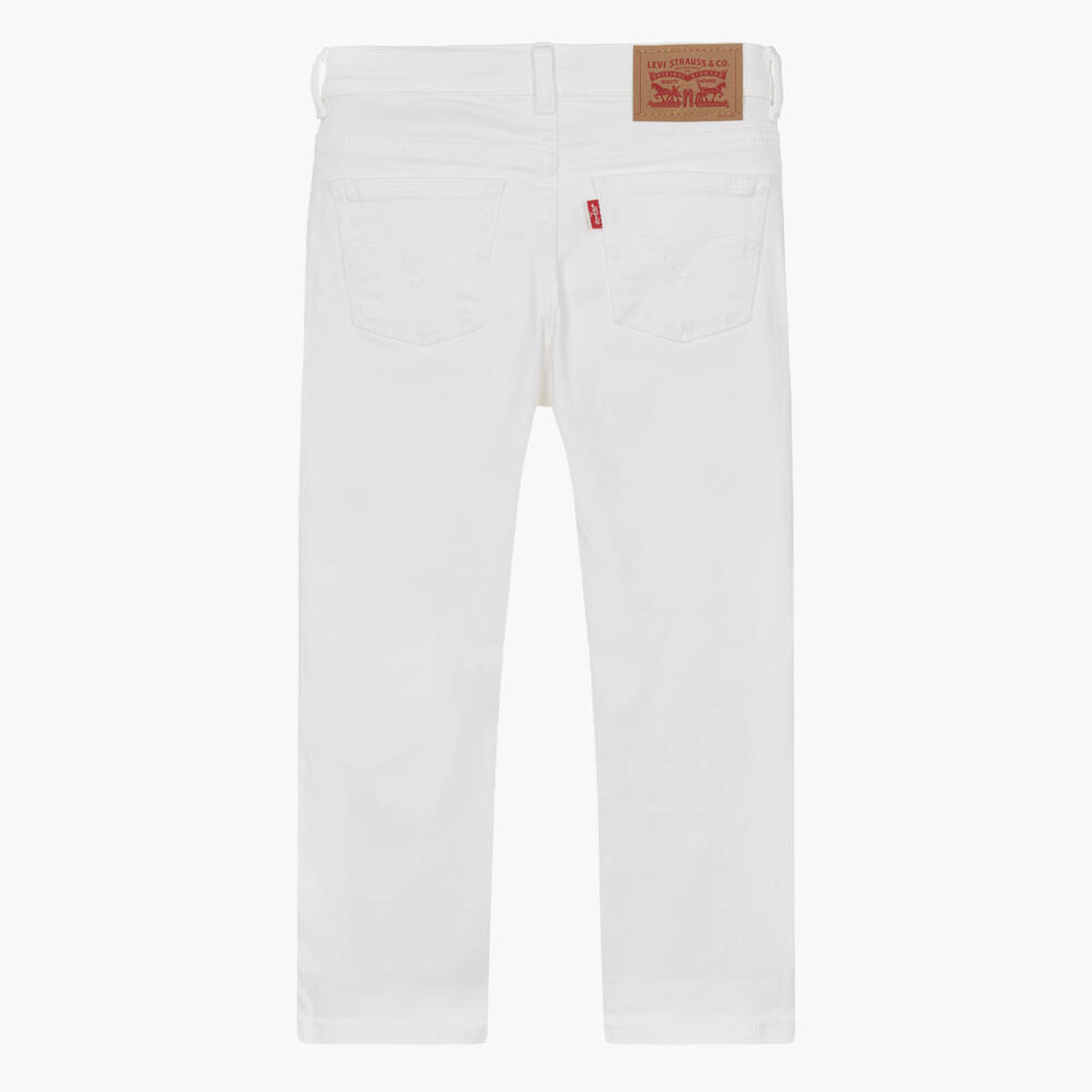 Levi's-Girls White Wide-Leg Denim Jeans | Childrensalon