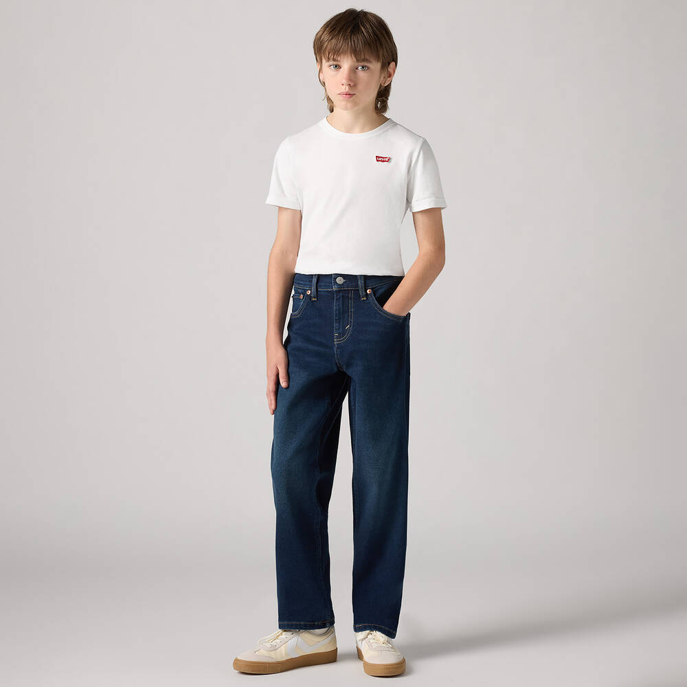Levi's-تيشيرت تينز ولادي قطن لون أبيض | Childrensalon