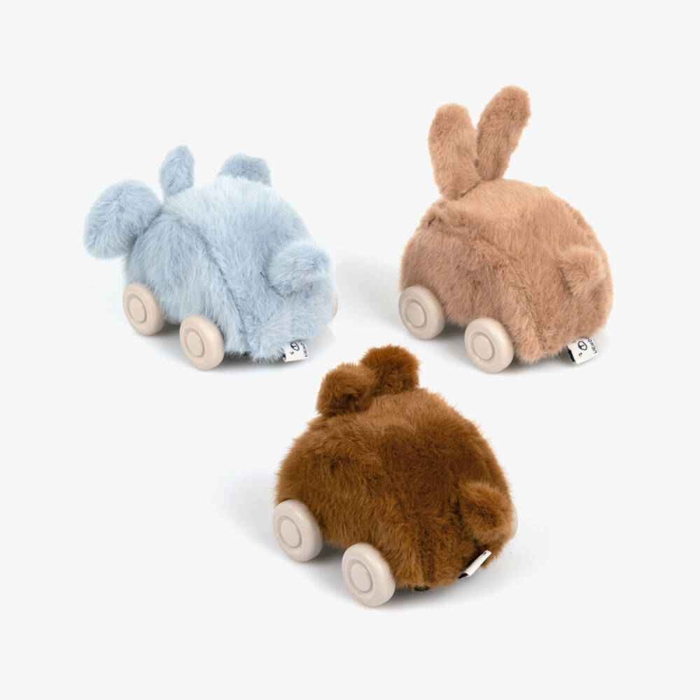 Liewood-Ansel Plush Car Play Set (3 Pack) | Childrensalon