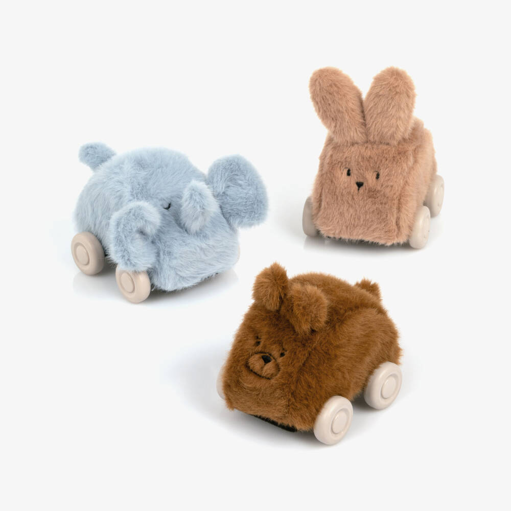 Liewood-Ansel Plush Car Play Set (3 Pack) | Childrensalon