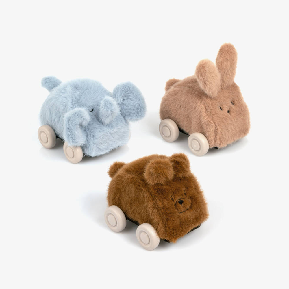 Liewood-Ansel Plush Car Play Set (3 Pack) | Childrensalon